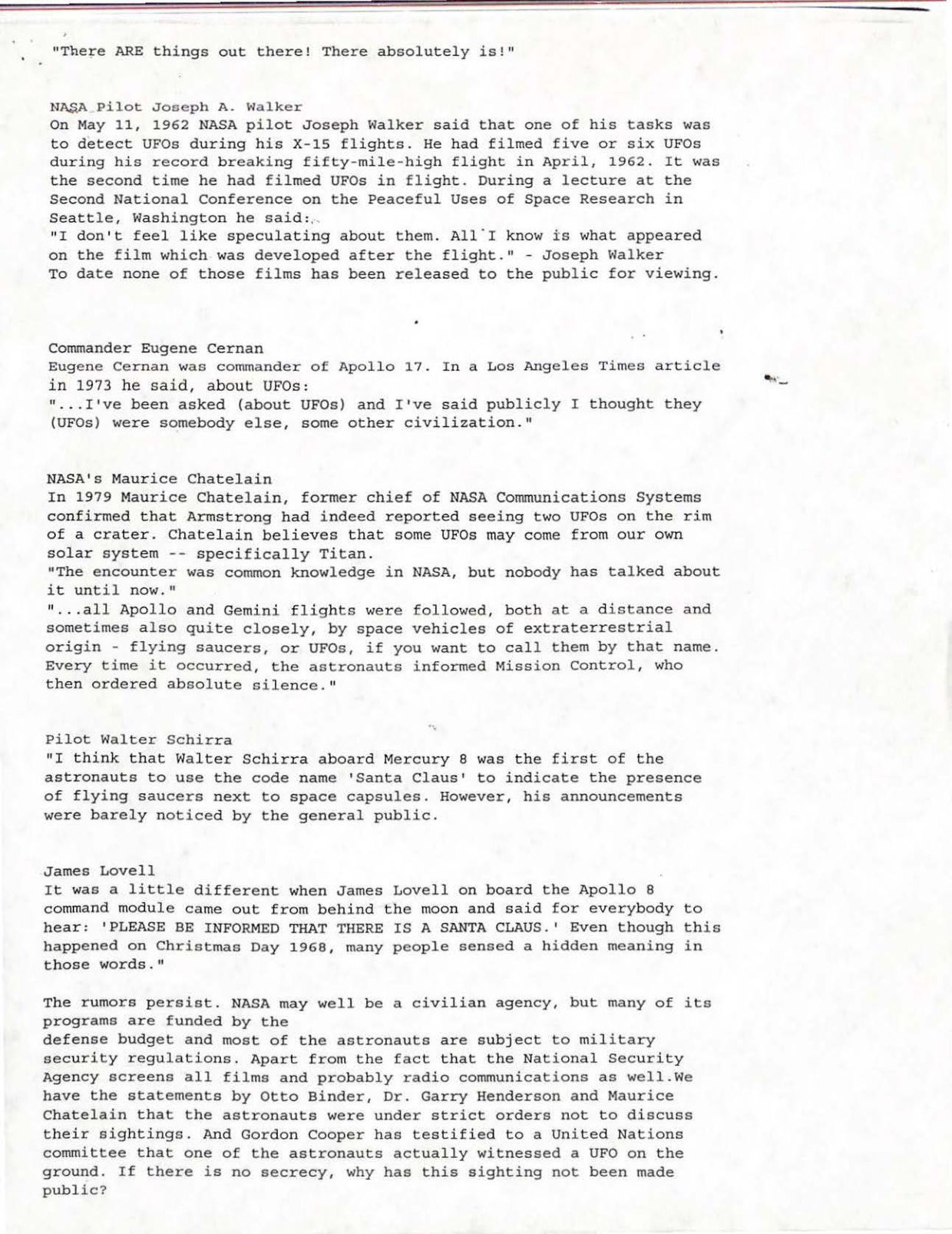 USG-UAP-D001 Congress-WhiteHouse-UFO-Correspondence 1998 — page 39