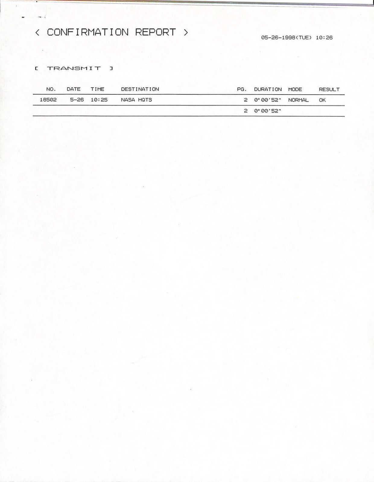 USG-UAP-D001 Congress-WhiteHouse-UFO-Correspondence 1998 — page 46