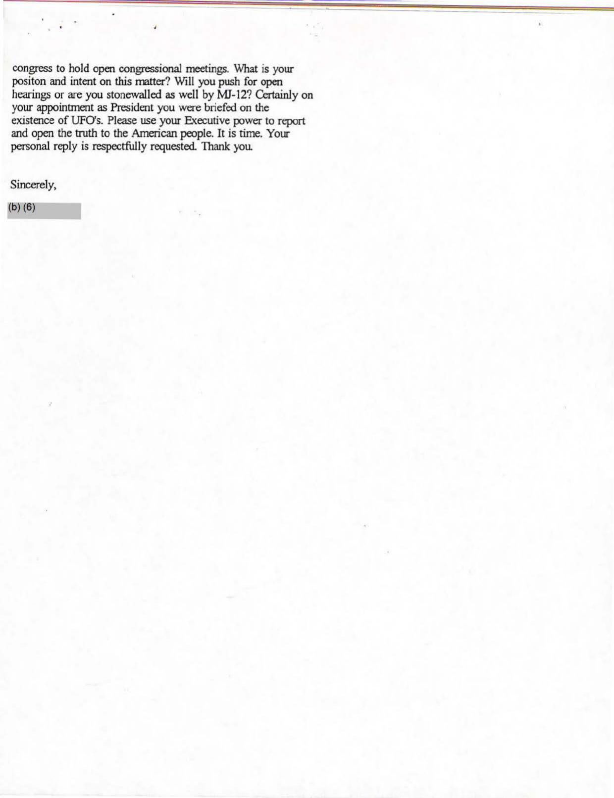 USG-UAP-D001 Congress-WhiteHouse-UFO-Correspondence 1998 — page 54