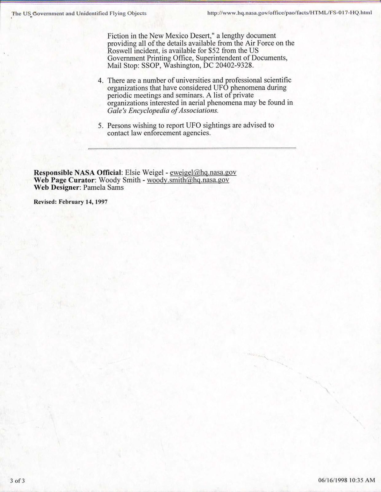 USG-UAP-D001 Congress-WhiteHouse-UFO-Correspondence 1998 — page 67