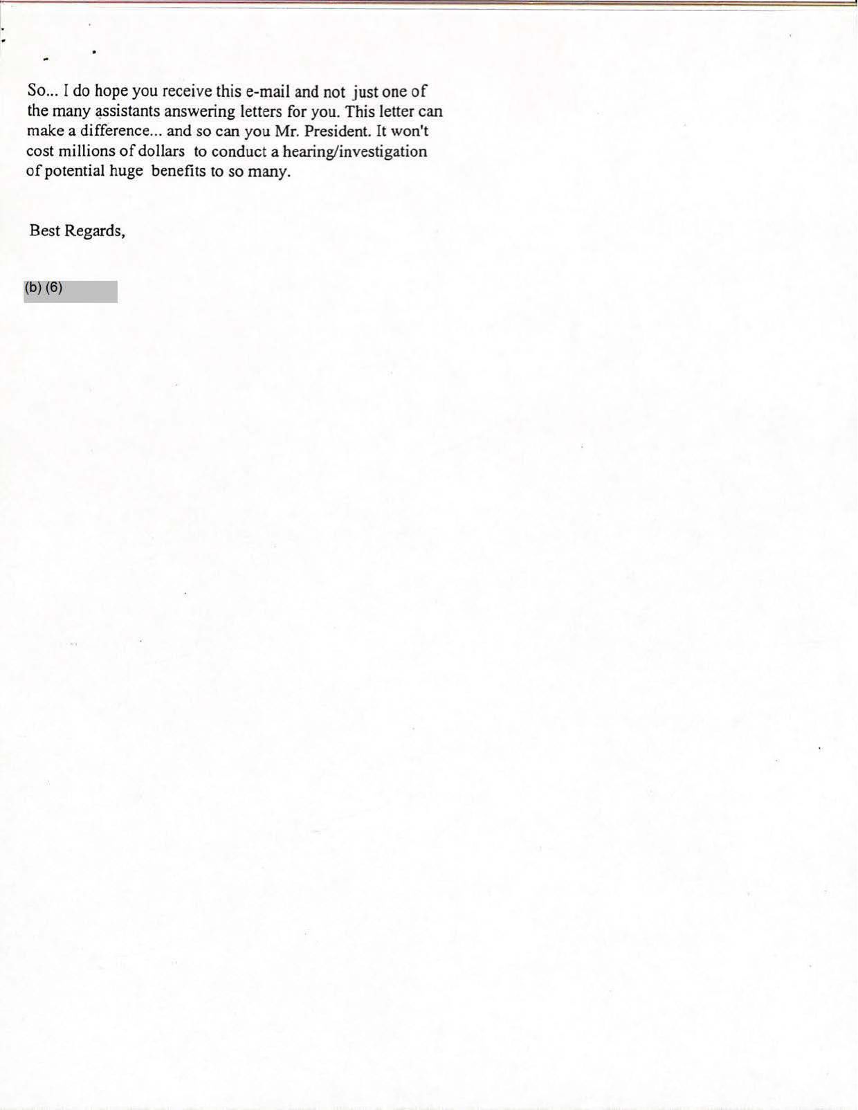 USG-UAP-D001 Congress-WhiteHouse-UFO-Correspondence 1998 — page 76